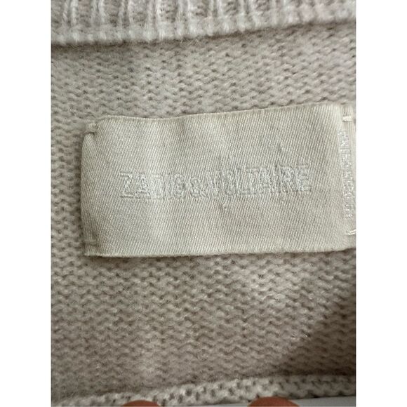 ZADIG & VOLTAIRE, Lili St Valen Je T'aime Embroidered Cashmere sweater - Picture 4 of 8